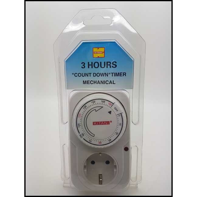 Jual STOP KONTAK TIMER 3 jam TIMER STOPKONTAK Merk KITANI