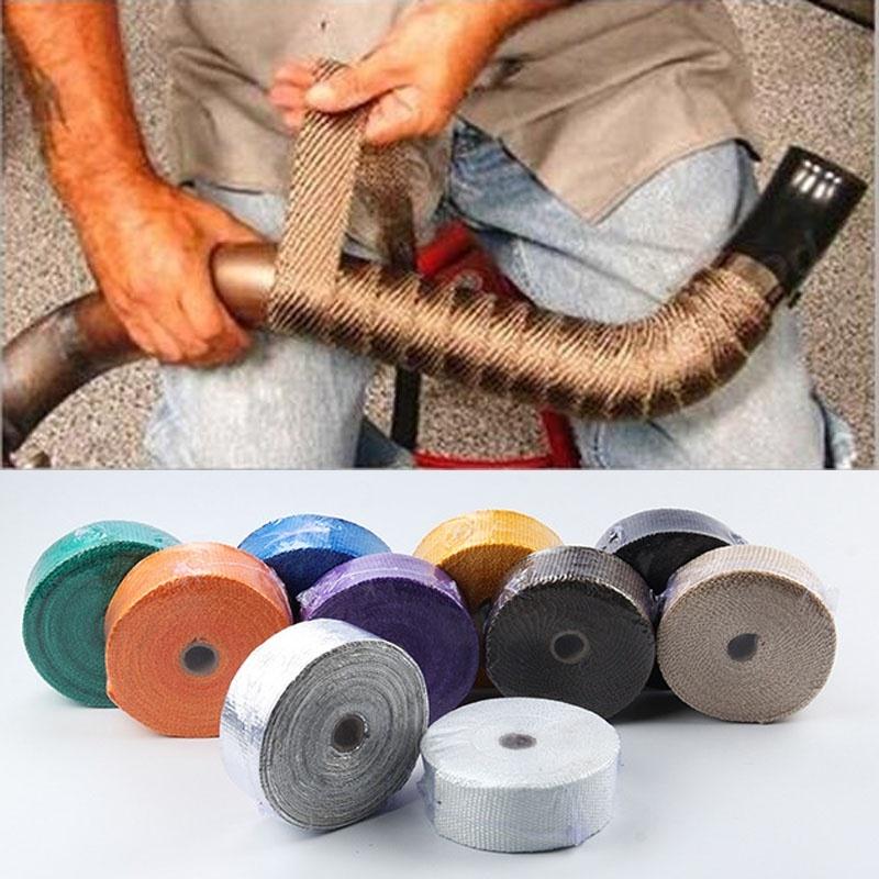 GEONYIEEK Lakban Peredam Panas Knalpot Motor Exhaust Wrap 50mm 10M - MP-001