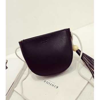 tas korea kulit setengah lingkaran semicircular shoulder bag bta076