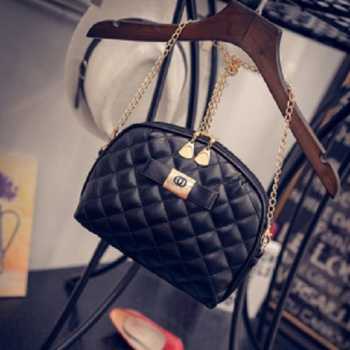 tas selempang chanel kecil dengan rantai/small chanel bag bta055