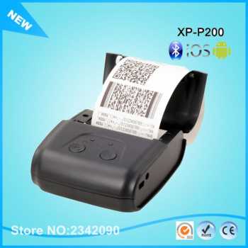 Original XPRINTER - XP-P200 BT Mini Bluetooth Printer - 58mm Thermal R