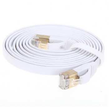 Mediatech Kabel Lan Flat cat 7 2M - Putih
