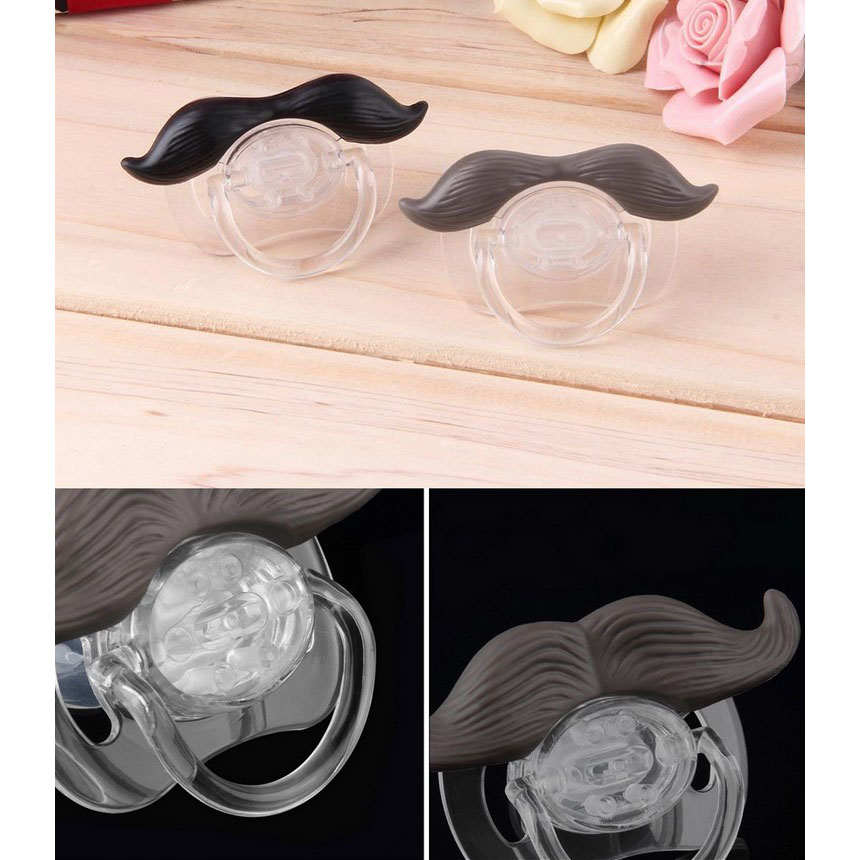 Dot Empeng Bayi Silicone Baby Pacifier Moustache