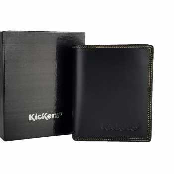 Dompet Berdiri Lipat Buku Kulit Asli Murah - KRS DBK CUJ BLACK