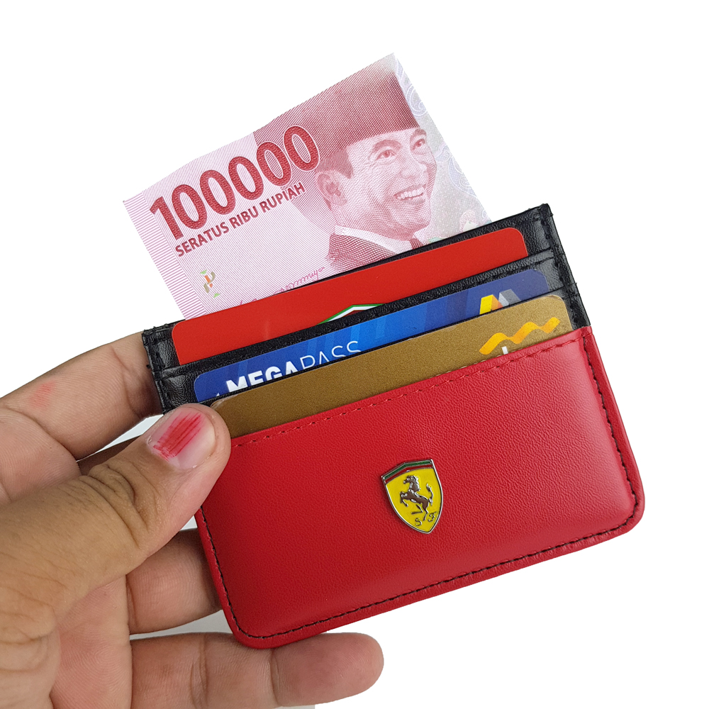 Dompet Kartu Nama ATM Kulit Asli Murah - FER LOGO