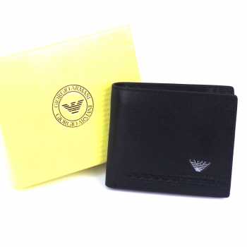 Dompet Tidur Lipat Pendek Kulit Asli Murah - GAM OUN-12 Black