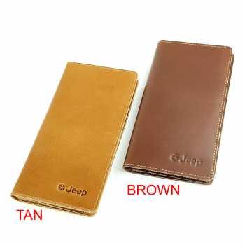 Dompet Panjang Kulit Asli Pria Wanita Murah - JP AKJ BROWN