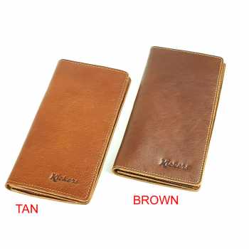 Dompet Panjang Kulit Asli Pria Wanita Murah - KRS AKJ BROWN