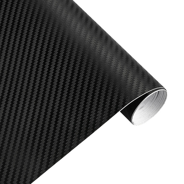 Stiker Vinyl Carbon Fiber Mobil Car Wrap 3D Multifungsi 126 x 30 cm