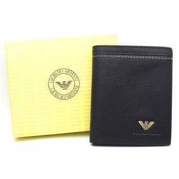 Dompet Berdiri Lipat Buku Kulit Asli Murah - GAM SGSU-05 BLACK