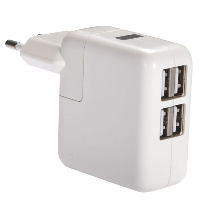 Mediatech 4 Ports Usb Hub For Charger + LED