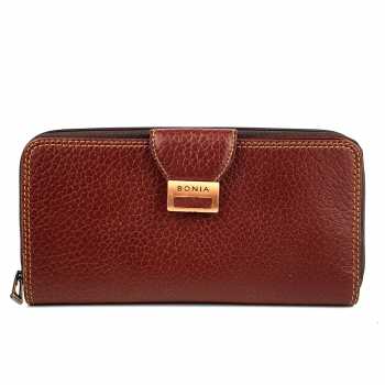 Dompet Panjang Kulit Asli Pria Wanita Murah - BONIA ANG BROWN