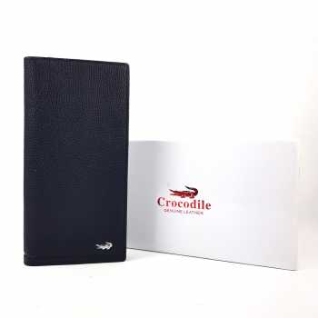 Dompet Panjang Kulit Asli Pria Wanita Murah - CRO STUT-08 BLACK