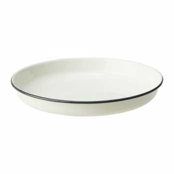 IKEA SMASKIGA Piring, putih diameter 20 cm