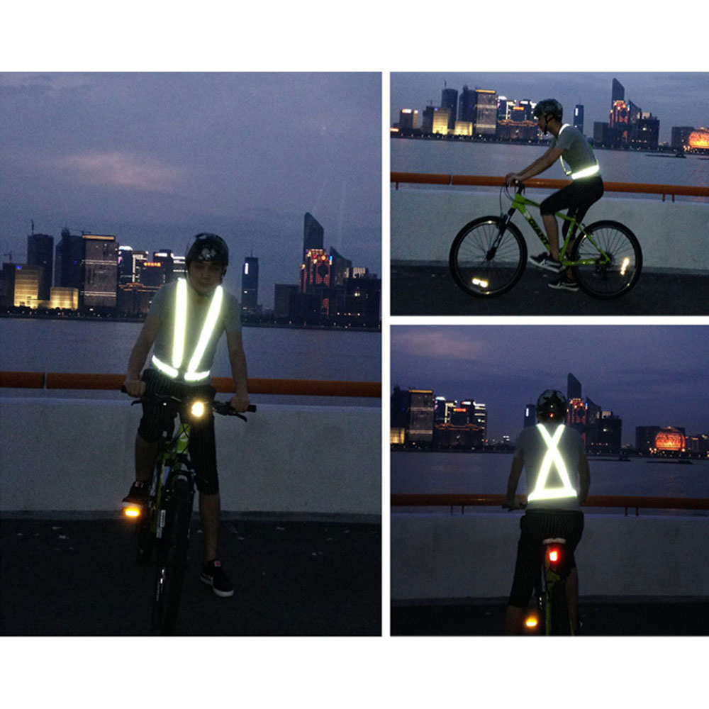 CEZMKIO Sabuk Keselamatan Reflective Vest Running Gear High Visibility - B08