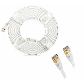 Mediatech Kabel Lan RJ45 Cat 7 Flat 50m / 50 Meter
