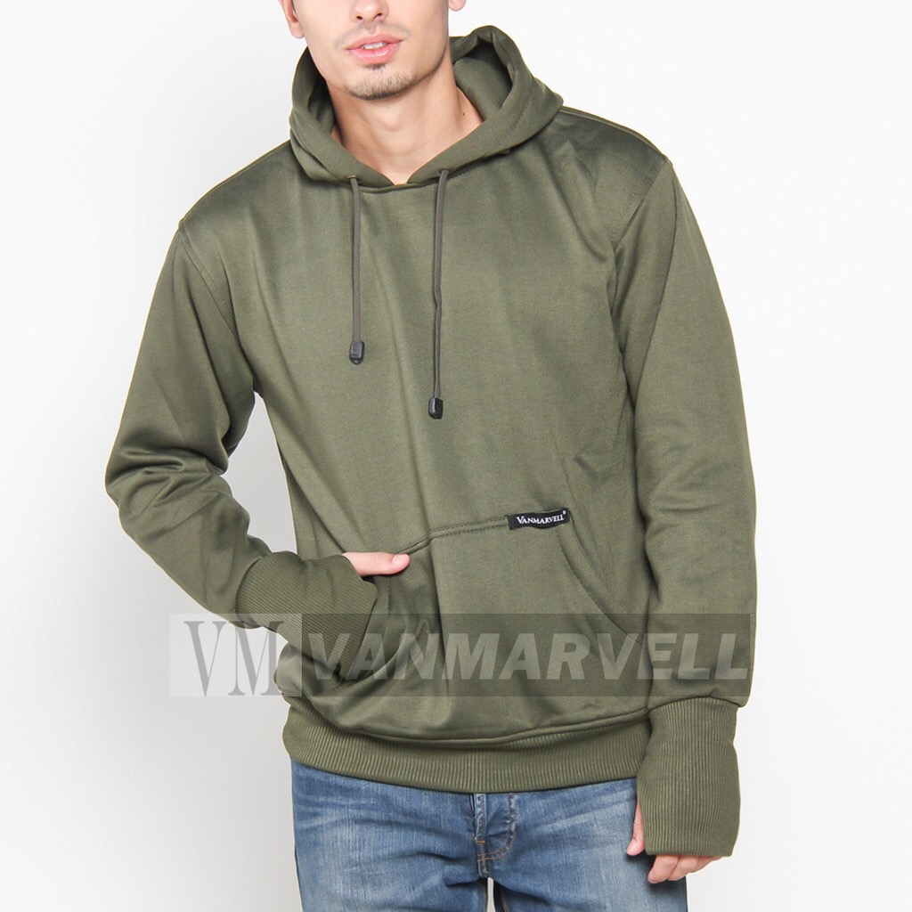 Vanmarvell Jaket Hoodie Polos - Ariel Finger Sweater Hijau