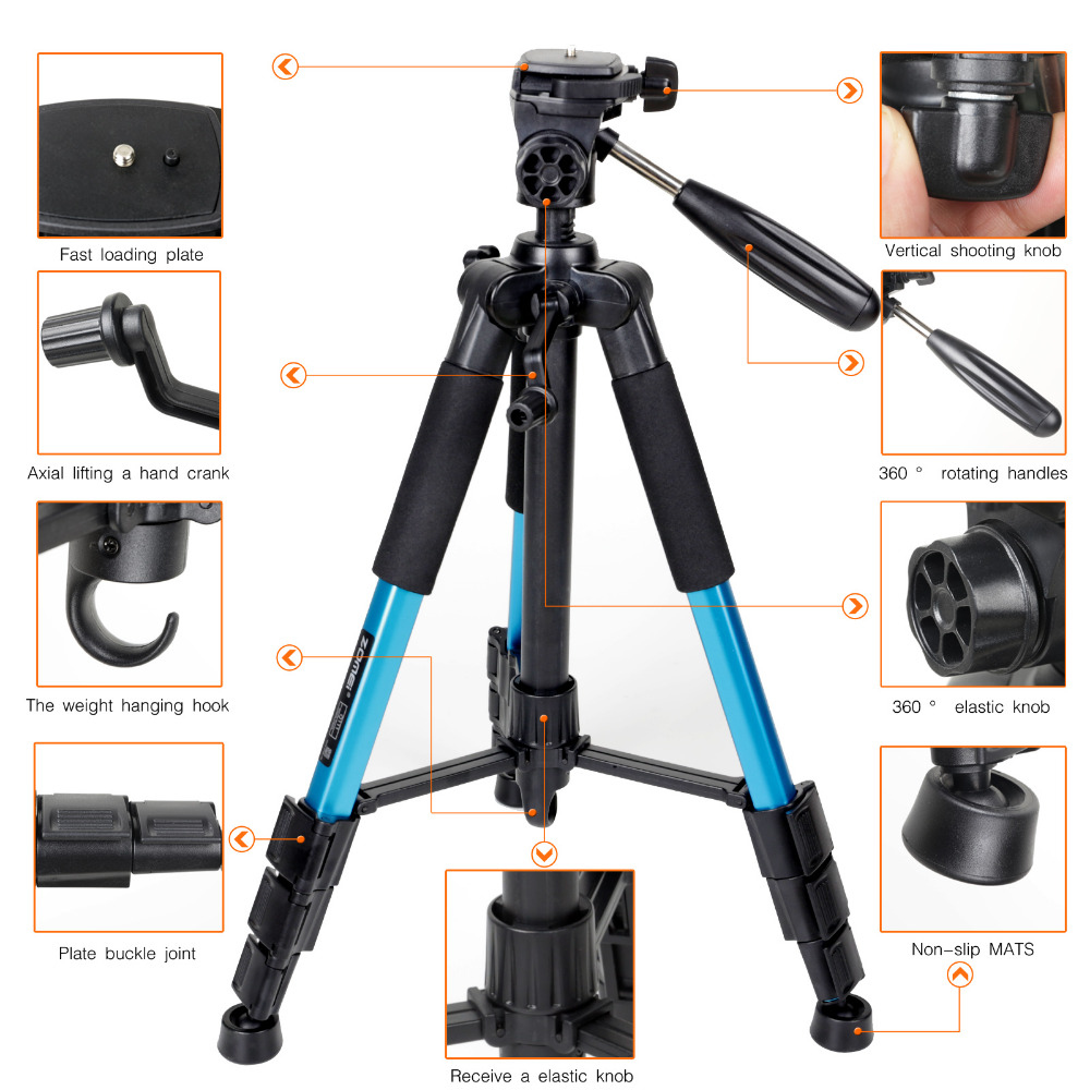 ZOMEI Tripod Kamera Pan Head 360 Panoramic 1.4M - Q111