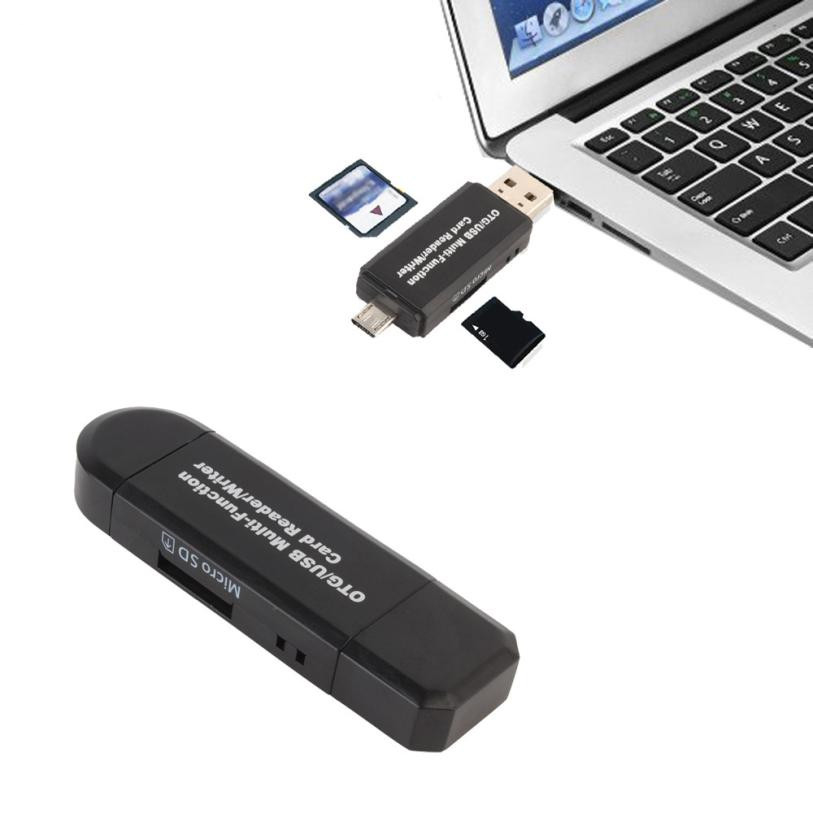 Centechia Card Reader 2in1 USB 2.0 Micro USB OTG SD Card MicroSD - USB30HS