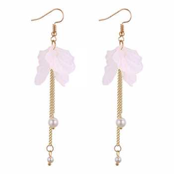 LRC Anting Gantung Elegant Tassel Decorated Earrings