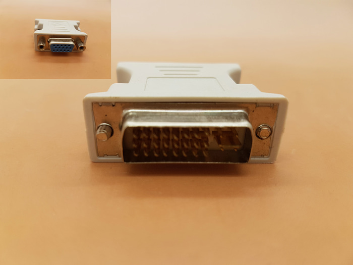 DVI 24+5 Pin Male to VGA 15Pin Female adapter