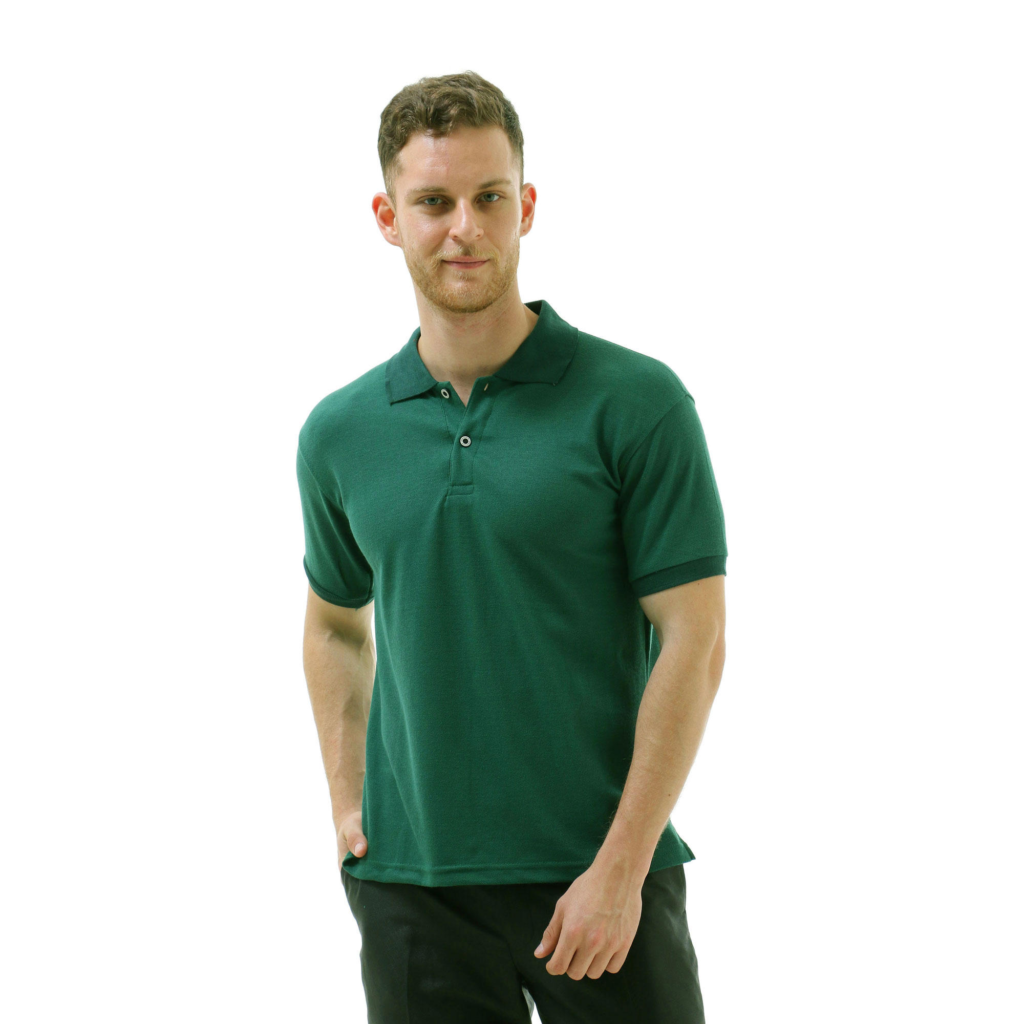 Kaos Krah Polos - Polo Shirt Polos Hijau