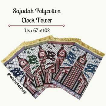 Sajadah Turki Polycotton Clock Tower Traveling