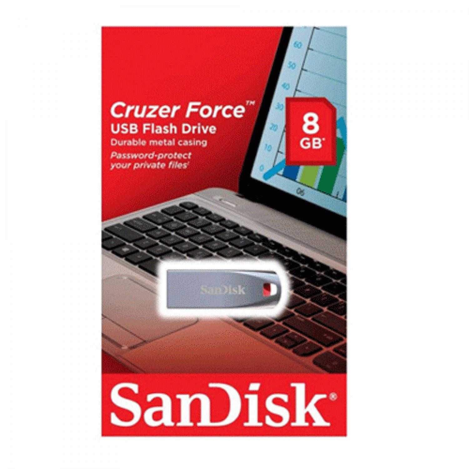 Jual Sandisk Cruzer Force USB Flash Drive SDCZ71 - 8Gb | Jakmall.com