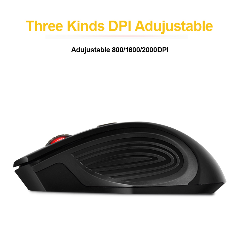 iMICE Mouse Gaming Wireless Optical 2.4GHz Ergonomic 2000DPI - E-1800/G-1800