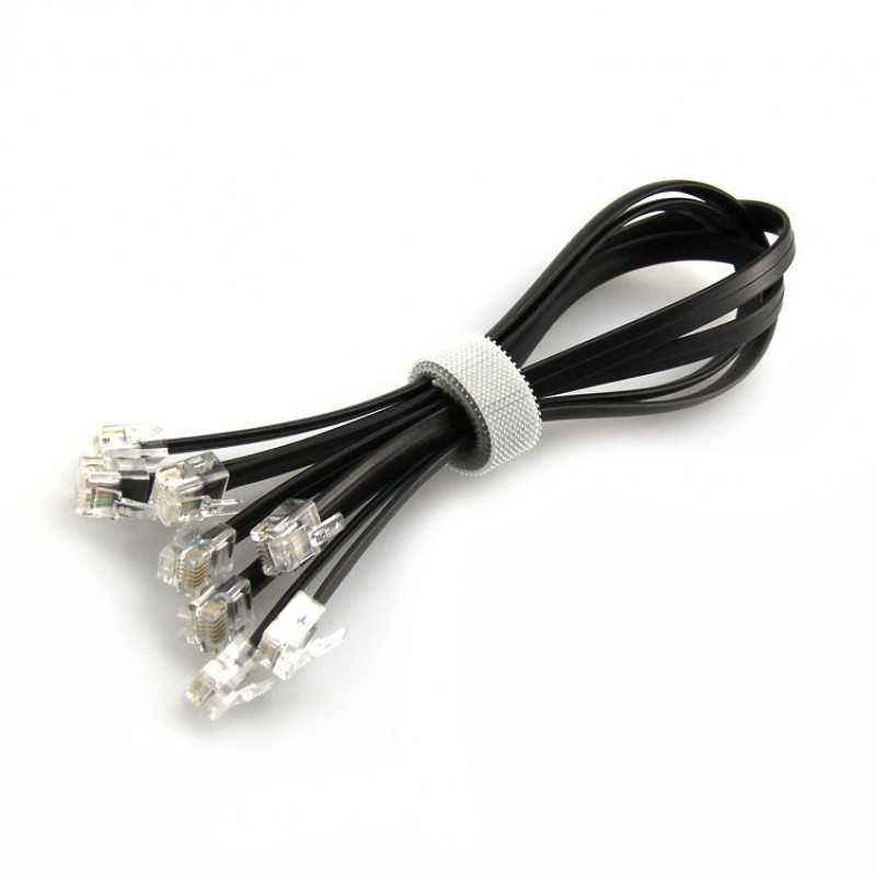 6P6C RJ25 Cable-35cm (4-Pack)