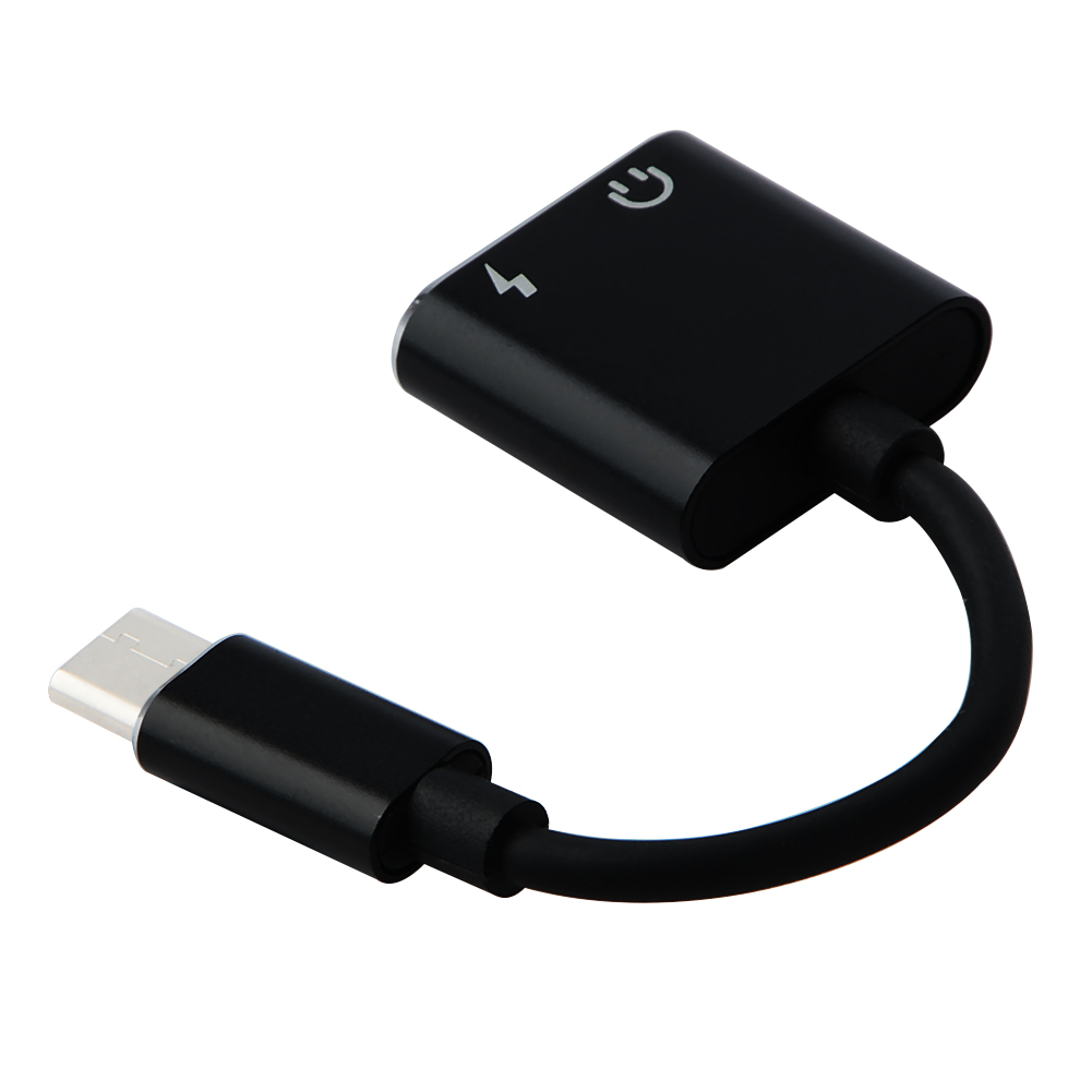 Adaptor 2in1 USB Type C to AUX 3.5mm Headphone USB Type C - W1O33