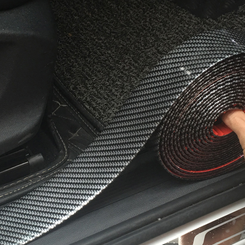 KARLOR Vinyl Mobil Carbon Fiber Rubber Strip Bumper Guard 5x300cm - TAA749