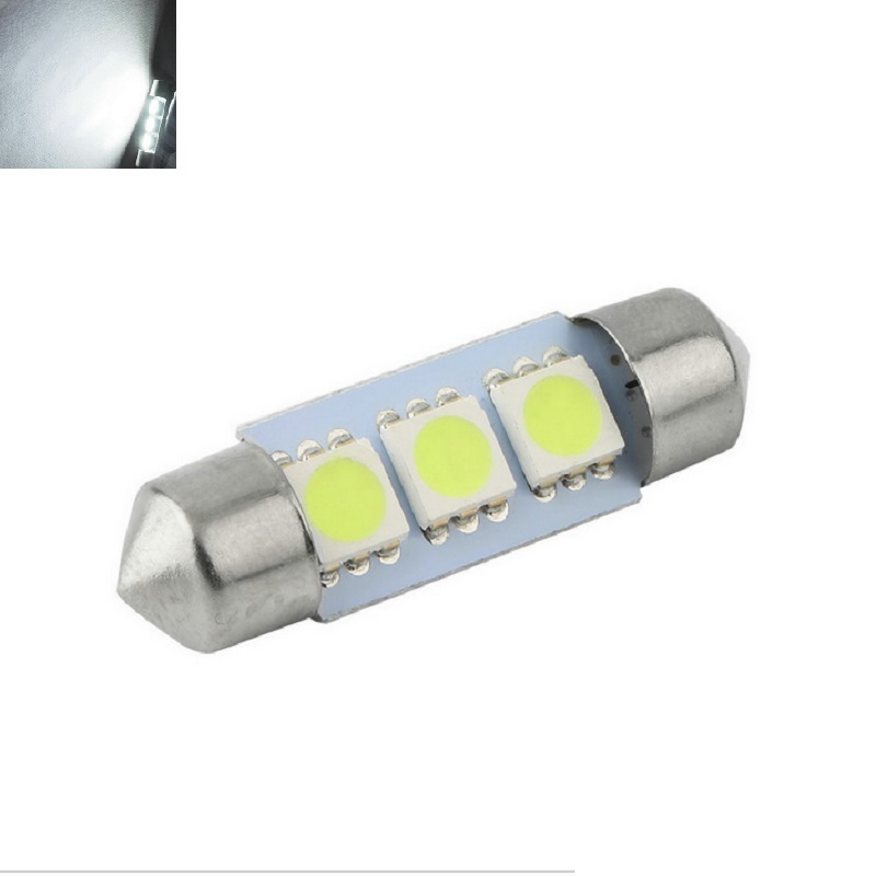 JMS - Lampu LED Kabin Plafon Mobil Festoon Double Wedge 3 SMD 5050
