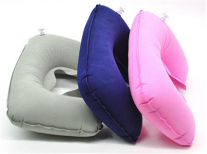 Travel Pillow Bantal Leher Tiup