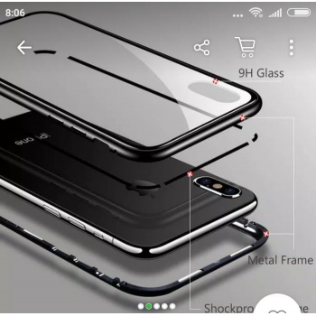 Case Iphone 360 Full Protection Magnetic Glass