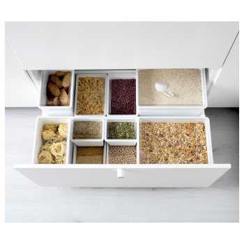 Jual IKEA TILLSLUTA Stoples Makanan Kering Tutup Putih,