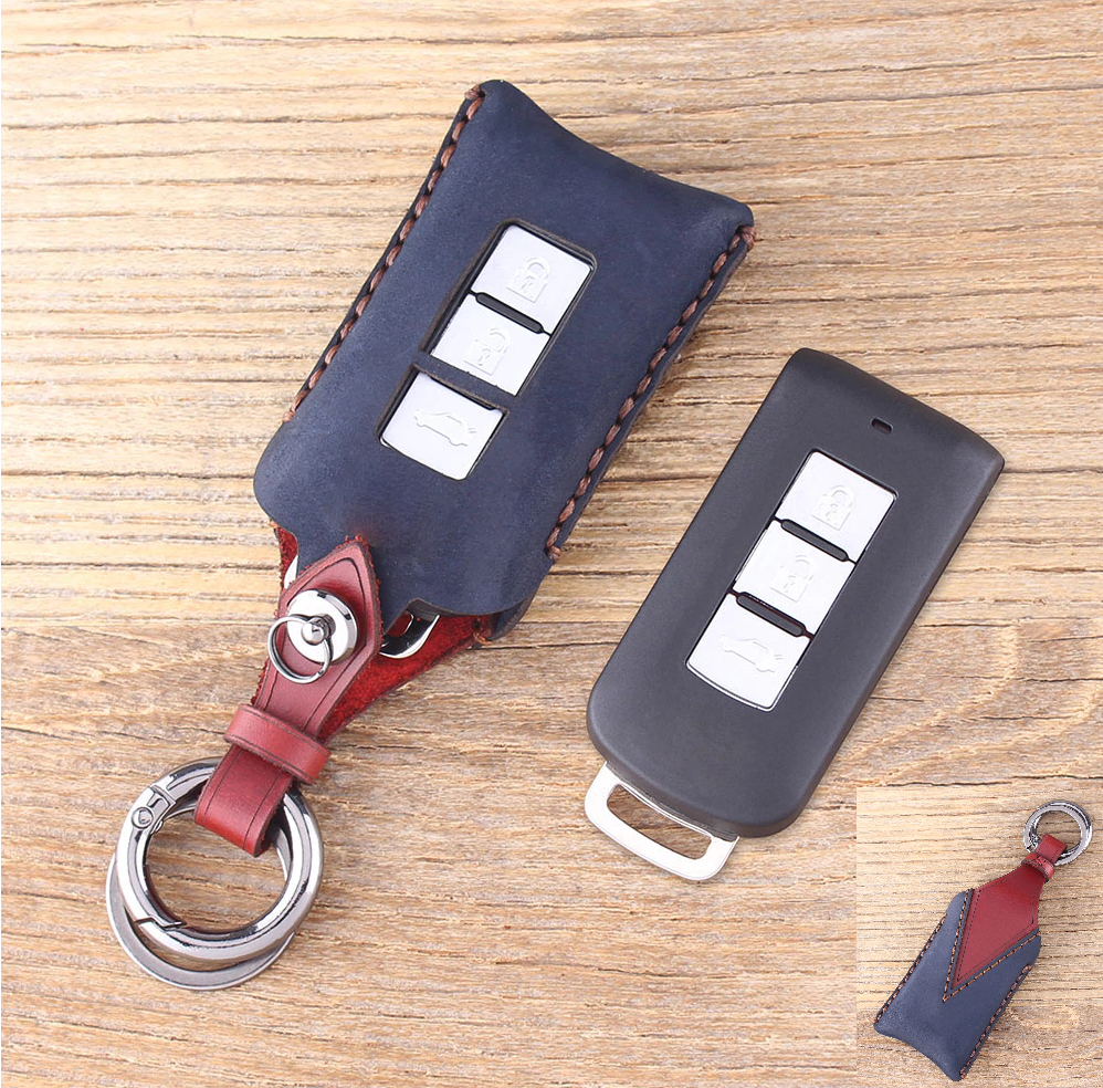 Sarung Kunci Mobil Pajero Outlander Lancer Mitsubishi Genuine Leather