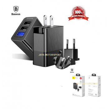 JMS - Baseus Universal travel charger 3 USB Adapter 3-in-1 Replaceable
