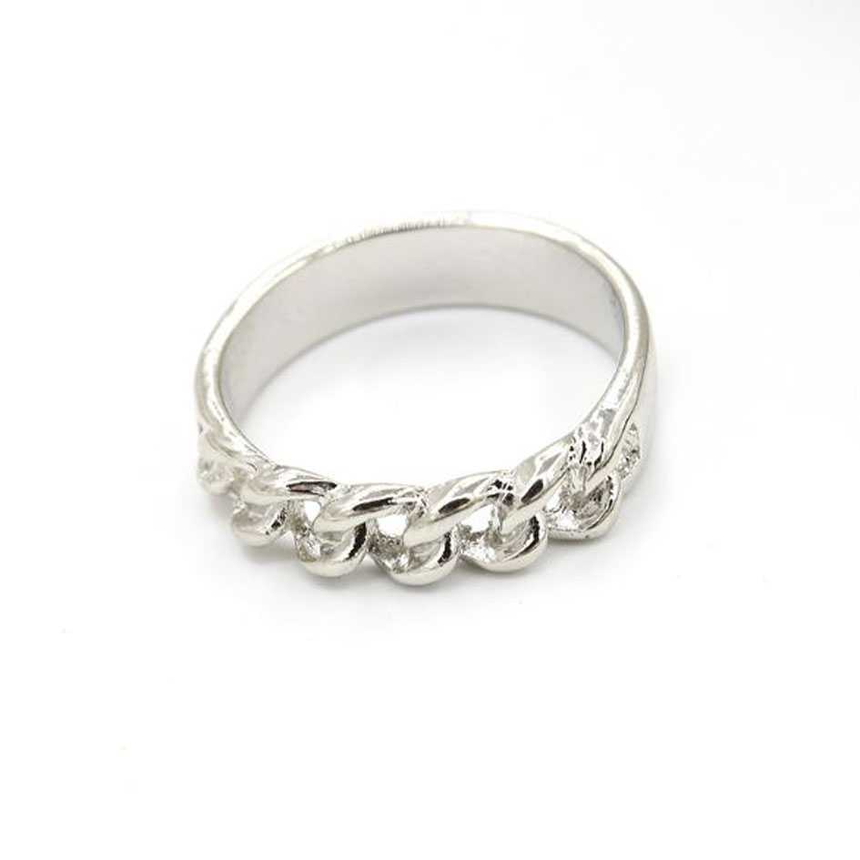 Jual cincin bentuk rantai chain hollow ring jci044 | Jakmall.com