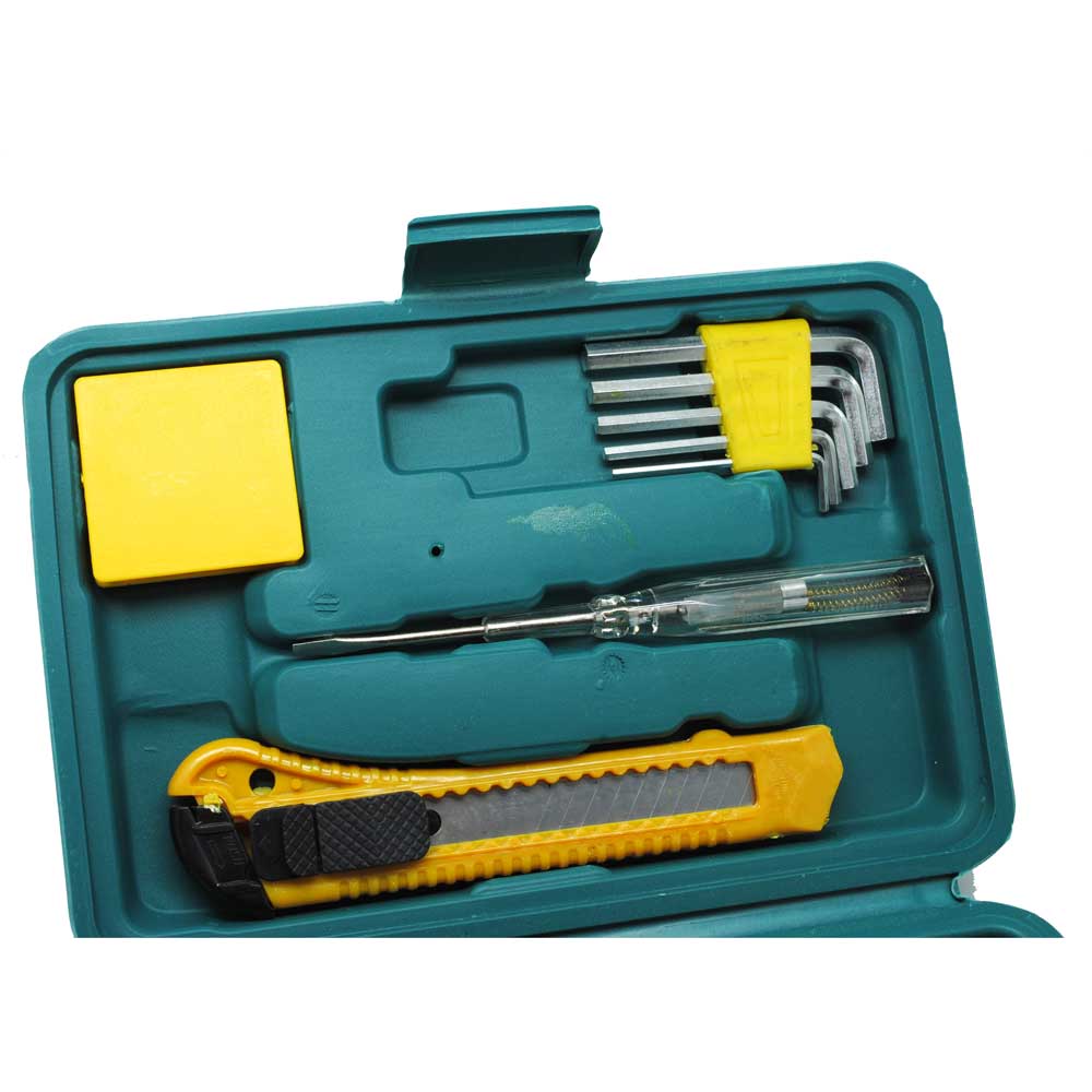 Taffware Perlengkapan Set Reparasi Obeng Cutter Kunci L Tang 12in1 - KS-011