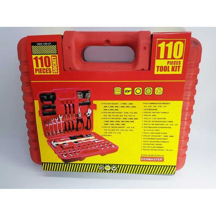 Jual Tool Kit 110 Pcs Kenmaster kunci sok socket