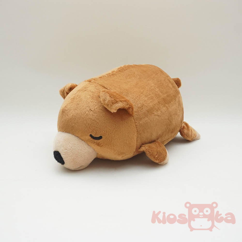 boneka beruang brown bear tiarap lying coklat