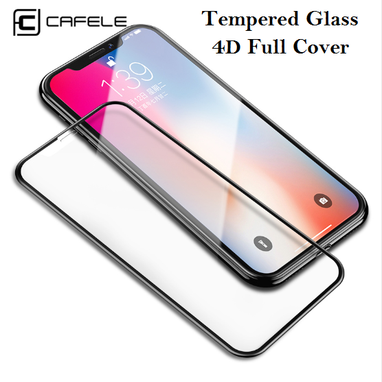 CAFELE iPhone X - 4D Tempered Glass Full Cover [ORIGINAL]