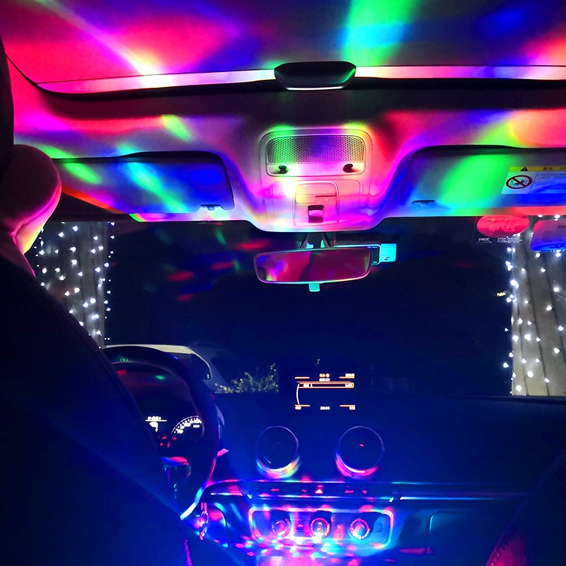 Magic Ball Lampu Proyektor Disco Sensor Suara LED RGB USB 4W - HS-WT-006