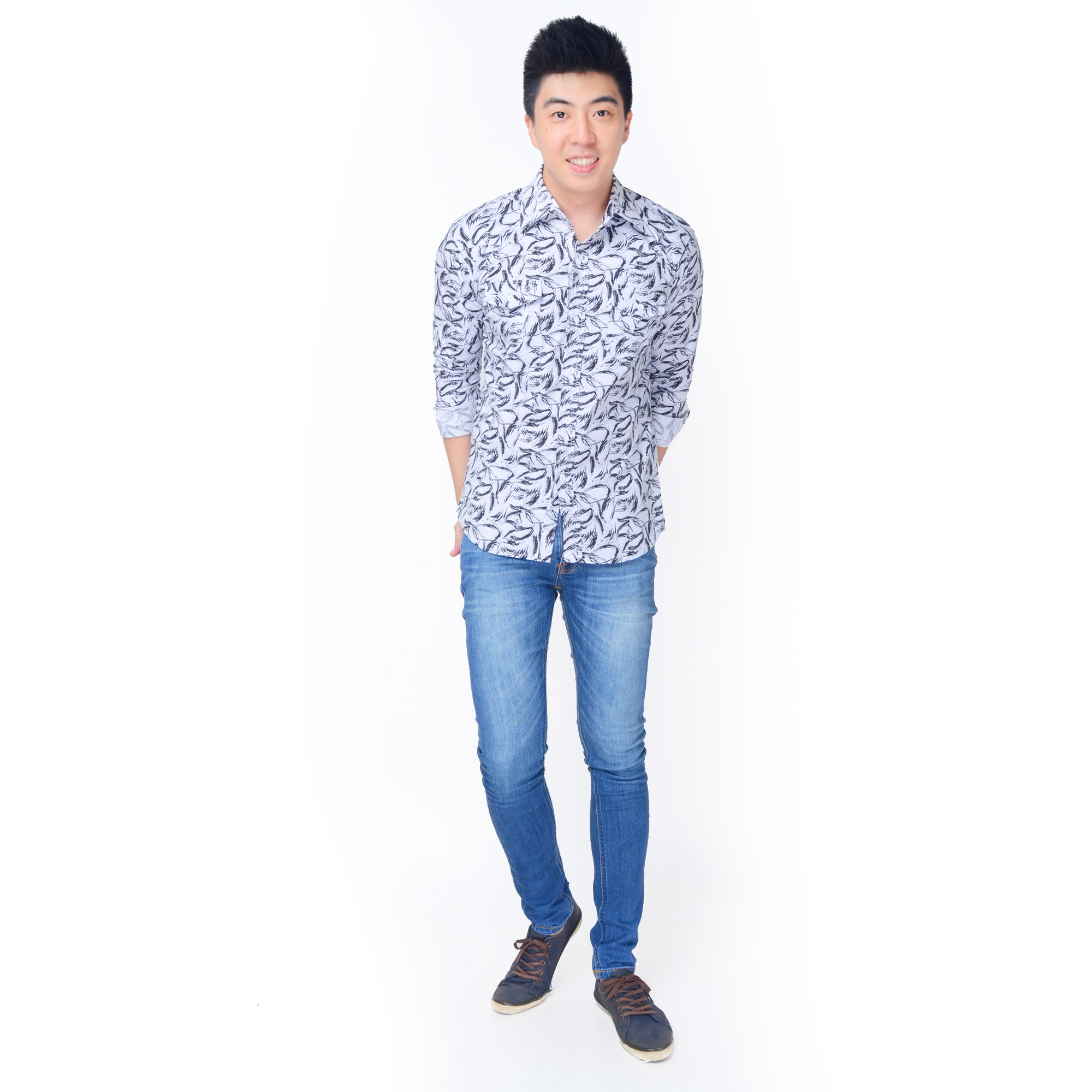 Kemeja Strech Lengan Panjang Pria Model terbaru - Jfashion Uno