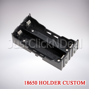 Holder Baterai 18650 Custom 2 Slot DIY Mod Vape Vapor