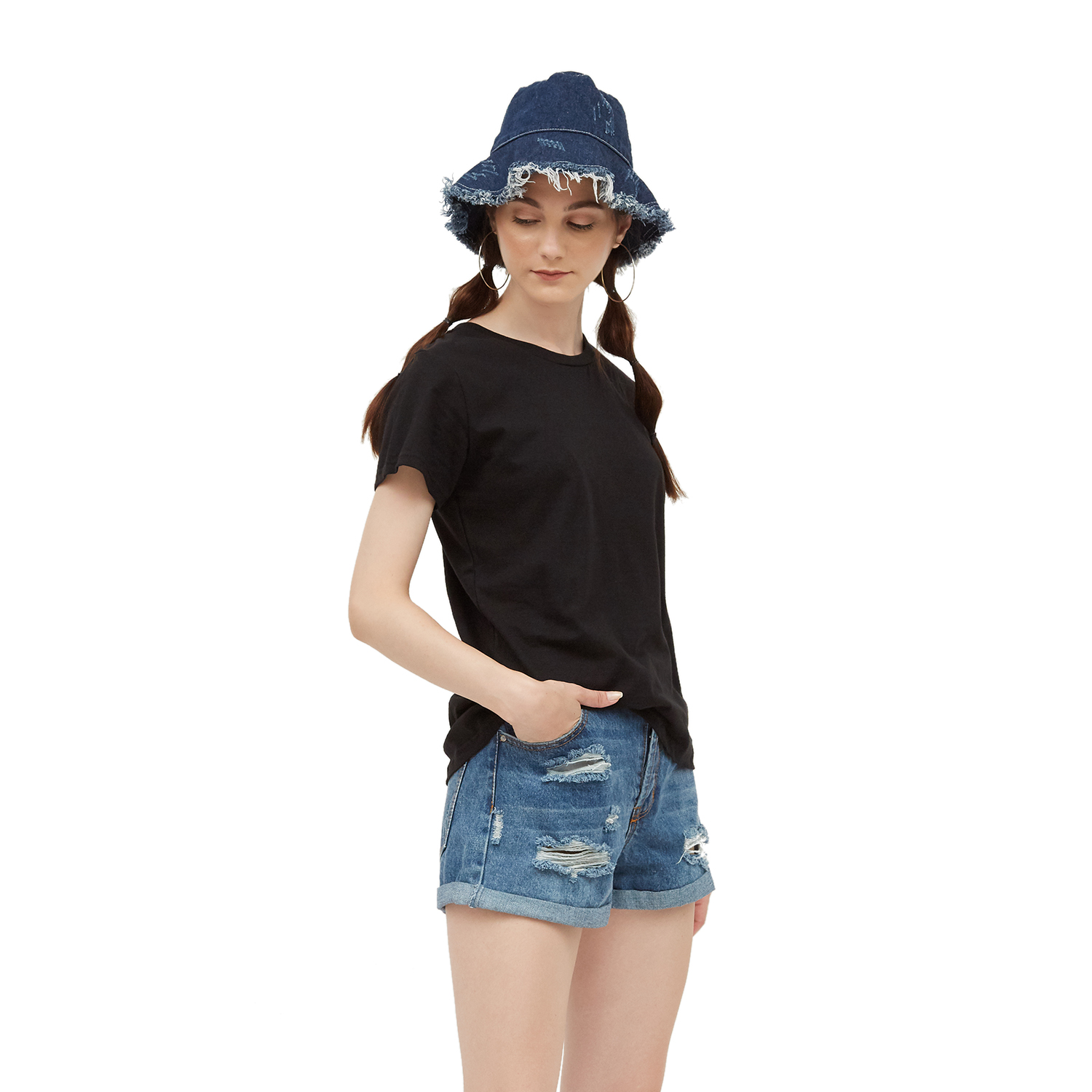VM Kaos oblong cewek polos