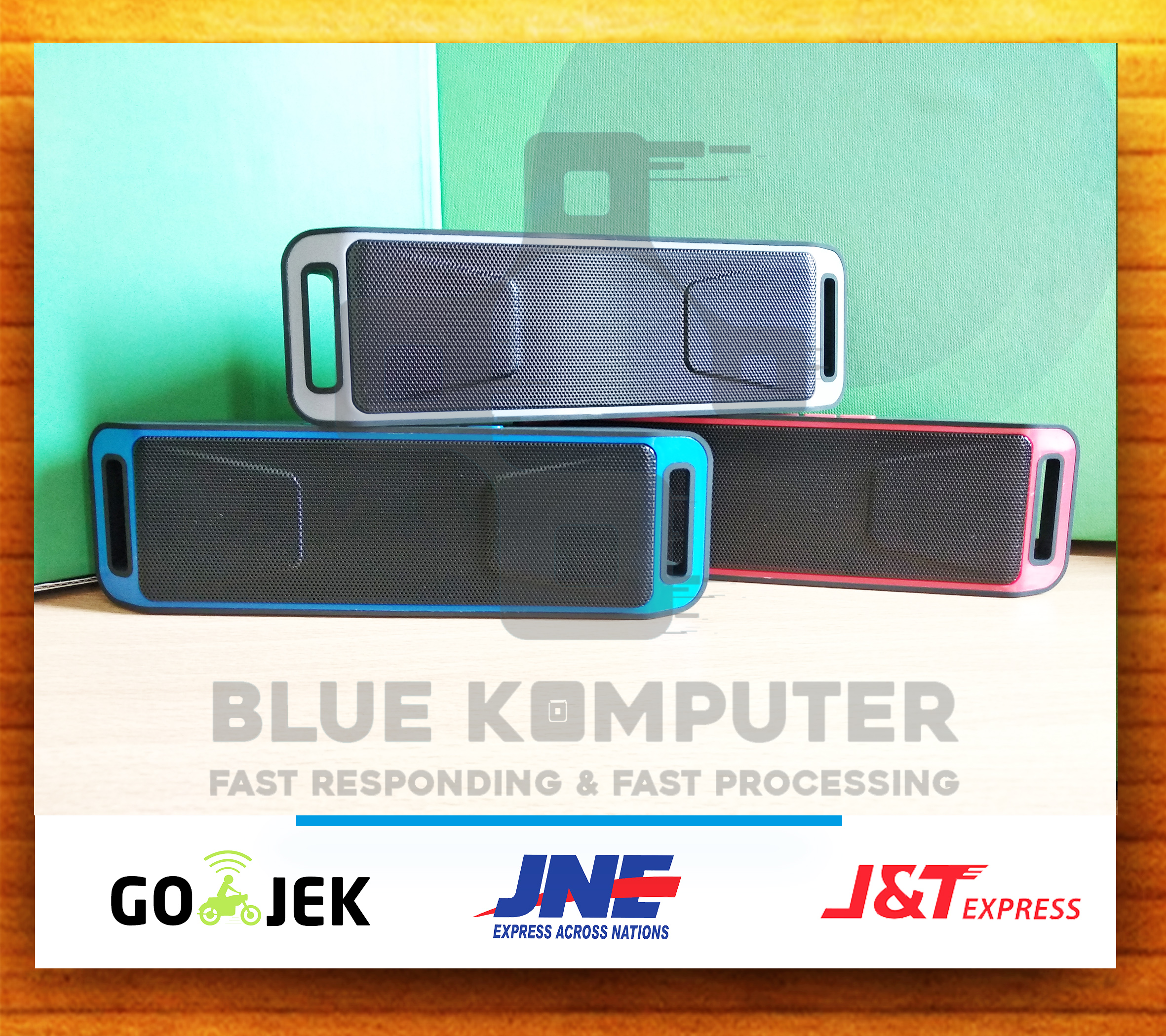 Speaker Bluetooth MEGABASS STEREO A2DP