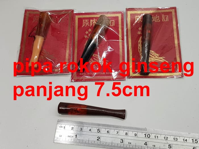 pipa rokok ginseng panjang 7.5 cm