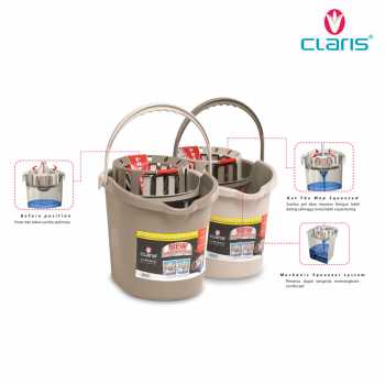 Claris Ember Pel Putar - Powerpel Mop Bucket 3111